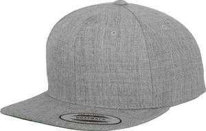 FLEXFIT 6089M | Classic Snapback Cap / Cap / Beanie / Hat - Kolor: Heather Grey - Rozmiar: One Size