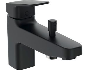 Ideal Standard Badearmatur für Wannenrand Ceraplan, Ausladung 153mm BD257XG Schwarz (Silk Black)