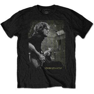 John Lennon - tričko "Gibson" pro muže/dámy Unisex RO2828 (XL) (černá)