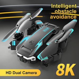 8K HD Drohne Dual Kamera WIFI FPV GPS faltbar Selfie RC Quadcopter + 3 Batterien（Blau）