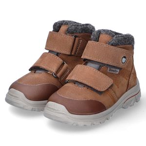 Ricosta Dario 3600203260 Jungen, Boots gefüttert, Leder, Curry (Braun) - Kinderschuhe Gefütterte Kinderstiefel Gr. 18 - 42, Braun, leder (daino)