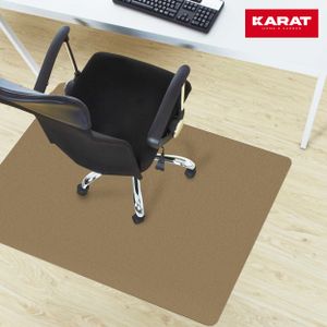 Bodenschutzmatte für Hartboden farbige Bürostuhlunterlage Perlgold 90x120 cm