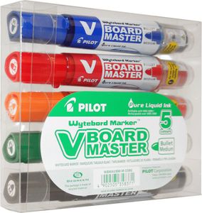PILOT Whiteboard-Marker V BOARD MASTER, Rundspitze, 5er Etui
