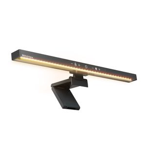 Monitorlampe Bildschirmlampe Monitor Lichtleiste mit stufenloser Dimmung und Farbtemperatur und Speicherfunktion