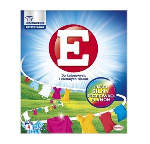 E, Premium Colorwaschmittel für bunte und dunkle Stoffe, 240g