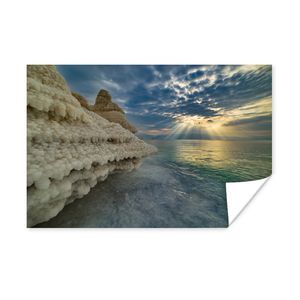 MuchoWow® Poster Salzformationen - Totes Meer - Naher Osten 60x40 cm - Schlafzimmerdekoration