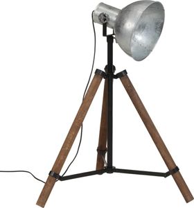 vidaXL Stojacia lampa 25 W Vintage Silver 75x75x90-150 cm E27