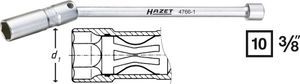 HAZET 4766-1 Klucz do świec zapłonowych ∙ Wydrążony kwadrat 3/8 cala (10 mm) ∙ Zewnętrzny profil sześciokątny ∙ 16 mm ∙ 5⁄8″