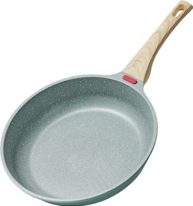 20cm Induktion Bratpfanne Pfanne Maifan Stein Antihaft-Fruehlingspfanne Bratpfanne mit Holzgriff Omelettpfanne