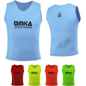 OMKA Leibchen Trainingsleibchen Markierungshemd Kinder Erwachsene, Farbe:Mittelblau, Bibs:Mini (S)