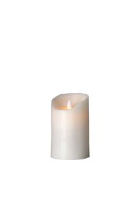 Sompex Flame Led Elektrische Kerze, Echtes Wachs, Fernbedienbar mit Timer, 8 x 12.5 cm, Weiß (Frost), 35740