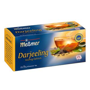 Meßmer Schwarzer Tee Darjeeling im Beutel fein lieblich 43g