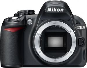 Nikon D3100 SLR-Digitalkamera, 14 Megapixel, Live View, Full-HD-Videofunktion, nur Gehäuse, schwarz