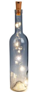 Flaschen-Lichterkette Weihnachten Winter Stern Korken Flaschenlicht LED warmweiß inkl. Batterie