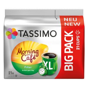 TASSIMO Kapseln Morning Café Filter XL T Discs 1 Packung - 21 Getränke Kaffeekapseln