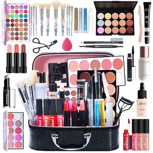 Make-up Set 34-teiliges Einsteiger Schminkset, Schminkset geschenkset leichtes Schminkset Komplettset, Must Have Set für Makeup-Trägerinnen