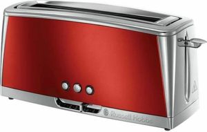 RUSSELL HOBBS Langschlitz-Toaster Luna Solar Red 23250-56 1420W 6 Stufen rot