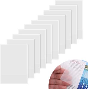 300 Blätter Transparente Haftnotizen, 75×50 mm Transparent Sticky Notes Set, Wiederbeschreibbar Selbstklebende Haftnotiz, Wasserfest Durchsichtige Notizzettel für Schule Büro Hause