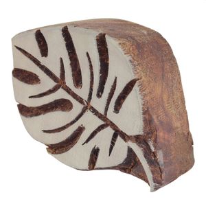 Stempel aus Holz - Blatt 03 - 6,5 cm - Holzstempel