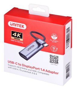 Unitek adapter usb-c - displayport 1.4 8k 60hz