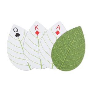 Kinder Kartenspiel 52 Karten in Blätterform mit Metallbox ideal für Lagerfeuer