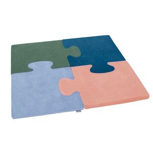 KiddyMoon Velvet Schaumstoff Puzzles 4 Stücke Spielmatte Aus Schaum Montessori Spielzeug Für Babys Und Kinder