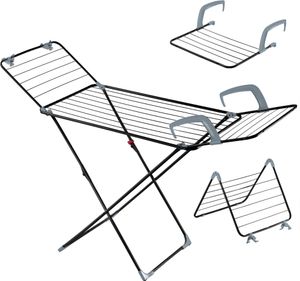 KADAX 3-in-1-Wäschetrockner, stehend, für Unterwäsche, Kleidung, klappbar, Balkon + Rollen