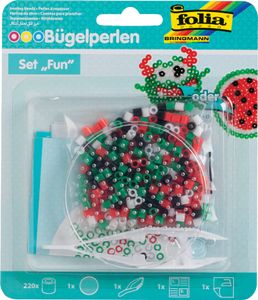 folia Bügelperlen Set FUN mehrfarbig