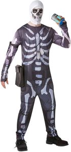 Fortnite Herren Kostüm Skelett Trooper Karneval Halloween Gr.M