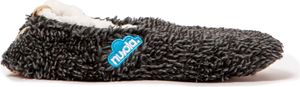 NUVOLA. Hausschuhe Herren Damen rutschfester Sohle warm gepolstert bequem dunkles schwarz 36/37 EU - UNP