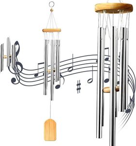Windspiele, Chimes Metall Wind Chimes Klangspiel 6 Rohre Draußen Windspiele Draußen Heimdekoration Geschenke(Holzfarbe) Windspiele, Chimes Metall Wind Chimes Klangspiel 6 Rohre Draußen Windspiele Draußen Heimdekoration Geschenke(Holzfarbe)