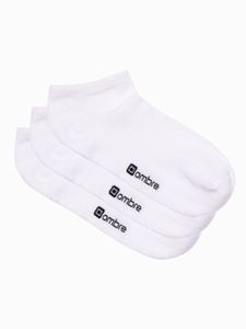 Ombre Clothing Pánské ponožky Jughin bílá 3 pack –