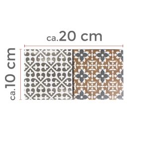 Muster von Mosaikfliesen Keramik Campeche Zementoptik