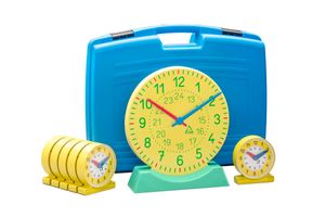 Wissner® aktiv lernen Lernspielzeug Uhren Klassensatz (25 Teile), Spieluhr Uhrzeit lernen RE-Plastic® Uhr Lernuhr