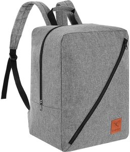 Handgepäck Rucksack 40x30x25 cm ideal als Reisetasche für Flüge mit z. B. Eurowings in grau