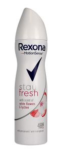 Rexona Stay Fresh Antyperspirat w sprayu White Flowers & Lychee, 150ml (PRODUKT Z NIEMIEC)