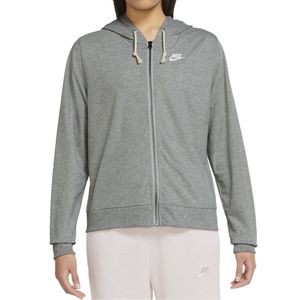 Nike Freizeitjacke Sportswear Gym Vintage Jacke Damen mit Kapuze, Farbe:Grau, Größe:M
