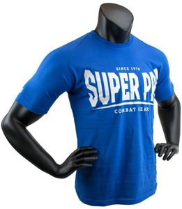Super Pro T-Shirt S.P. Logo Blau/Weiß-M