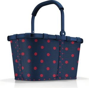 reisenthel carrybag, Einkaufskorb, Korb, Picknickkorb, Tragetasche, Polyestergewebe, Frame Mixed Dots Red, 22 L, BK3076 reisenthel carrybag, Einkaufskorb, Korb, Picknickkorb, Tragetasche, Polyestergewebe, Frame Mixed Dots Red, 22 L, BK3076