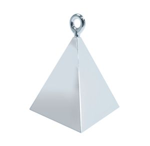 Ballongewicht Pyramide silber 6cm