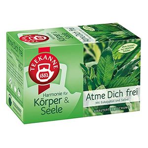 TEEKANNE Harmonie für Körper & Seele Atme Dich frei - Teebeutel - Kräuter - 40 g - Packung mit 20