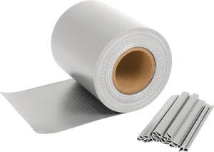 Stieracie pásy na dvojité pletivo, 70 m x 19 cm, sivé, ochrana proti vetru s UV ochranou