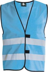 Korntex Unisex Warnschutz für Kinder Funktionsweste KWW100 Blau Sky Blue XS (3-6 Years)