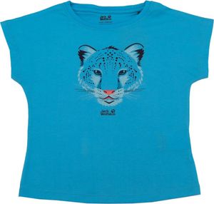 Jack Wolfskin Leopard Tee Girls Kinder T-Shirt Baumwolle Mädchen 1608781-1108 128