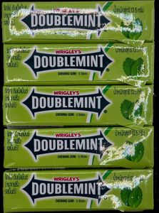 Wrigley‘s Doublemint Kaugummi - 5 Packungen - 5x 5 Streifen - 25 Stück