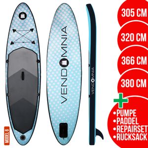 SUP Board Set 15 cm dick 3 PVC Schichten, Zubehör max 130 kg Stand Up Paddle Board, Paddling board Paddelboard Surfboard Maße: 366 cm Modelle: Modell 6 - Hypno Galaxy minzgruen