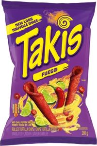 Takis Fuego 280g Hot Chilli Pepper Lime Flavour Tortilla Chips Original aus Mexiko Familienpackung