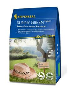 Profi-Line "Sunny Green" Rasen für trockene Standorte, 4 kg für ca. 140 m²