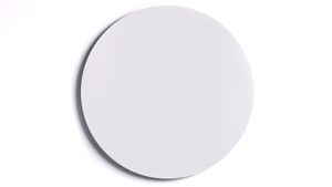Runde Magnetplatte weiß 30 cm Durchmesser - rahmenlose weiße Tafel
