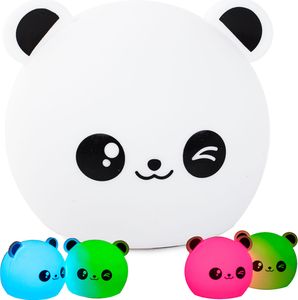 Verk 24077 Detské nočné LED dotykové svetlo - medvedík panda ACTION
